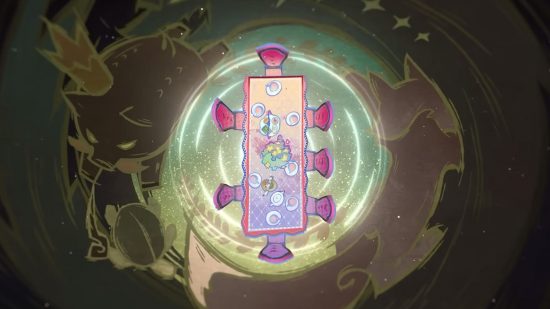 Genshin Impact Hexenzirkel Andersdotter Genshin Impact Hexenzirkel Andersdotter: uma tela mostrando a princesa javali e uma raposa