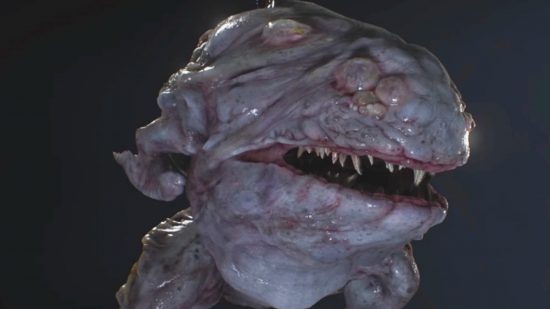 Um close-up do Resident Evil Hunter Gamma