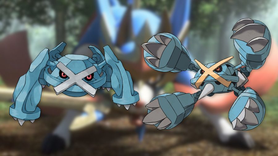 Arte do Pokémon de aço Metagross