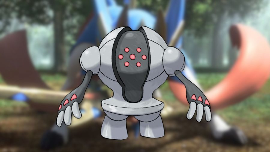 Arte do Pokémon de aço Registeel