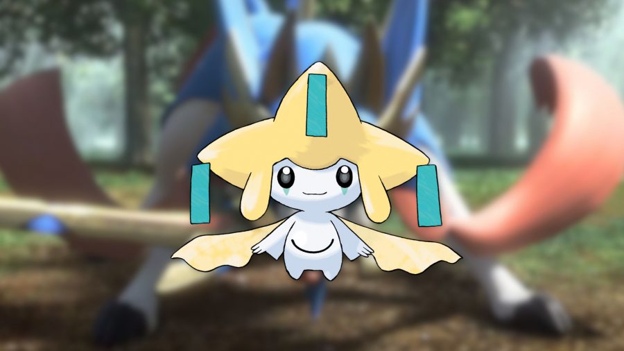 Arte do Pokémon de aço Jirachi