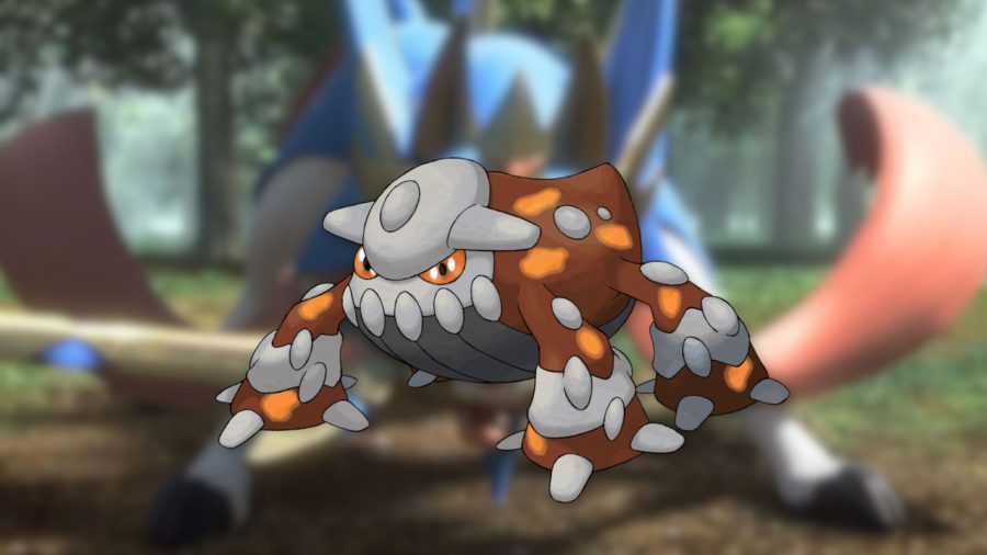 Arte do Pokémon de aço Heatran
