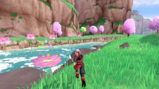 Dragon Quest games: A Dragon Quest Monsters: The Dark Prince screenshot mostra o protagonista correndo por um campo verde