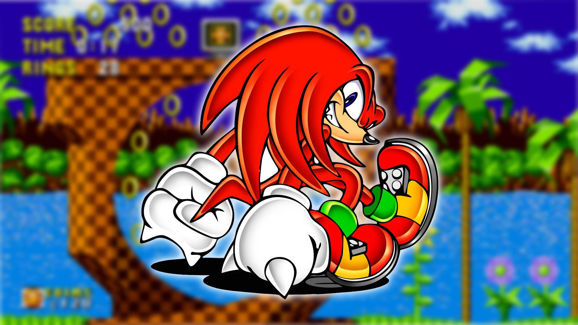 Sonic the Hedgehog: Knuckles the Echidna é visível