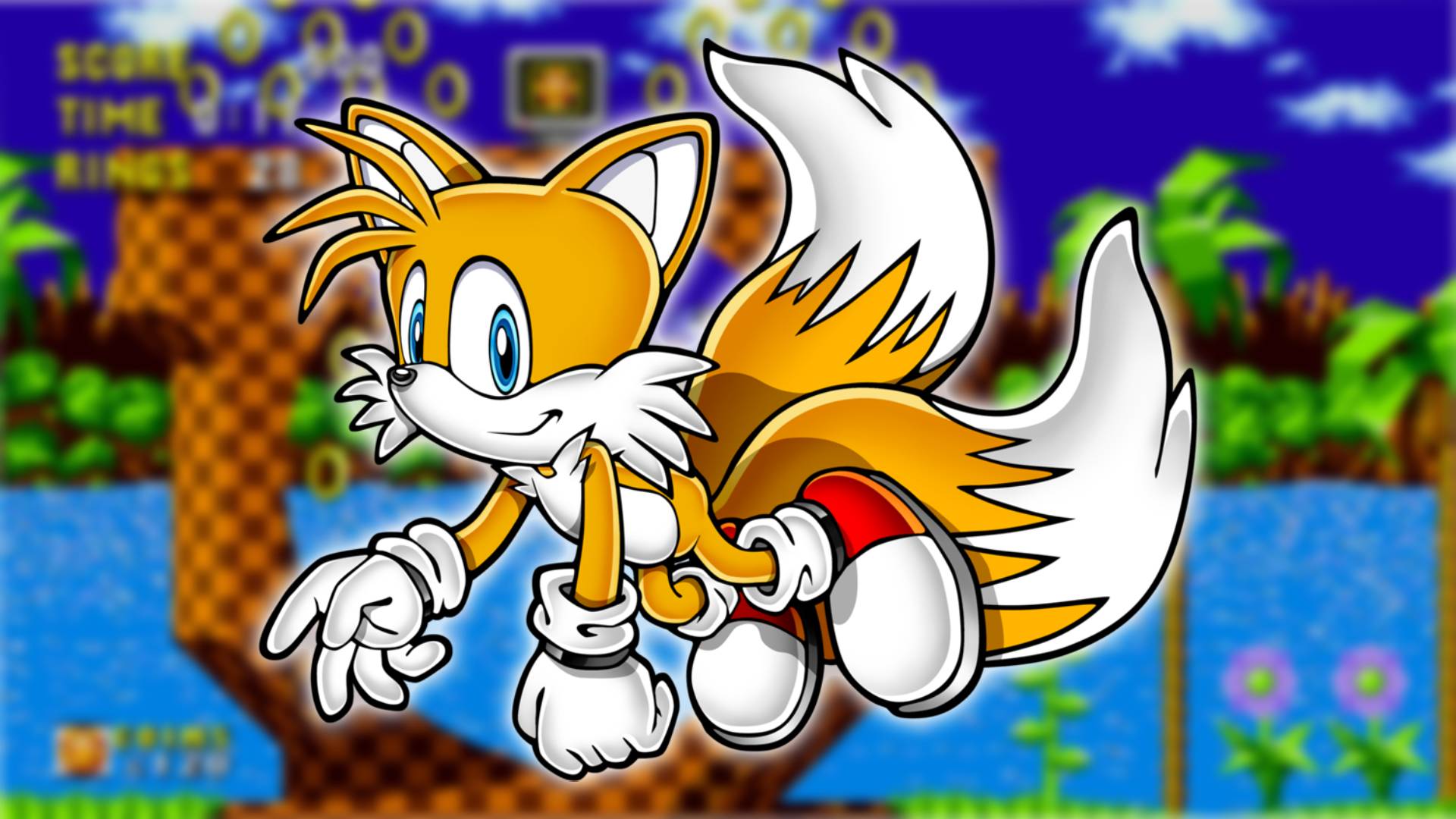 Sonic the Hedgehog: Miles 'Tails' Prower está visível