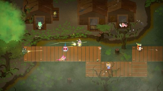 Jogos Fortnite Super Animal Royale Jogos Fortnite Super Animal Royale: animais fofos atirando uns nos outros com armas