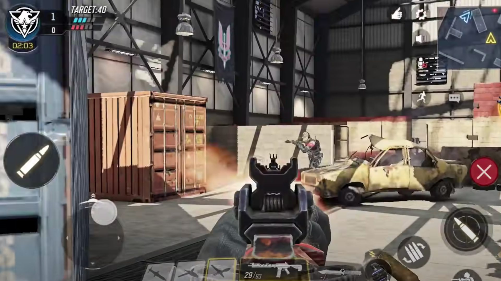 jogos tipo fortnite Call of Duty Mobile Uma visão em primeira pessoa de alguém jogando Call of Duty: Mobile