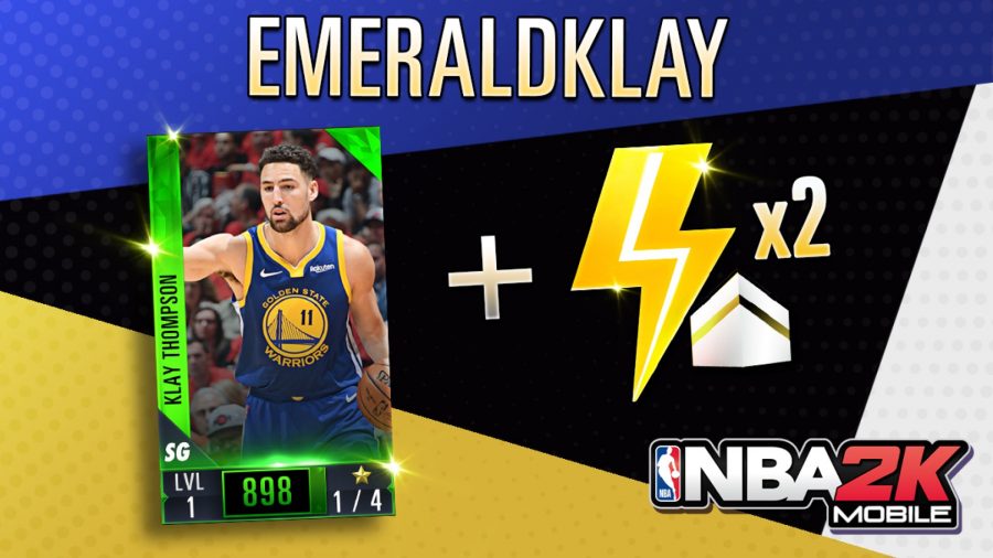 Cartão de Klay Thompson em NBA 2K Mobile