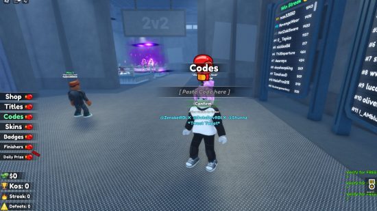 Como resgatar códigos Shadow Boxing Fights no Roblox