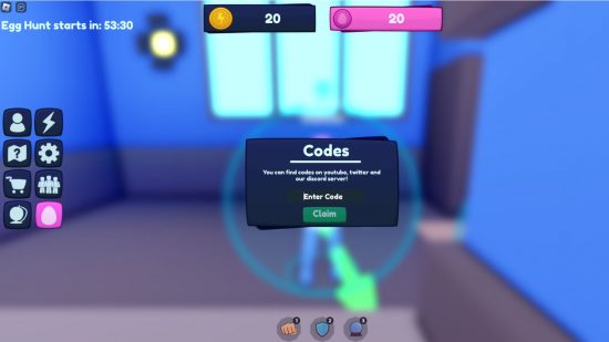 Caixa de resgate de códigos do Super Power Evolution Simulator