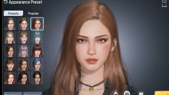 Revisão do Undawn: um menu mostra uma tela de criação de personagem robusta