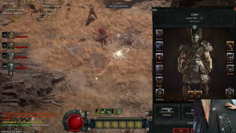 Diablo 4 Hardcore 100 First Image