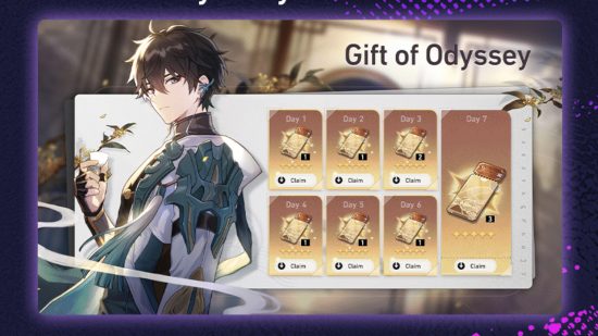 Honkai Star Rail Eventos Eventos Honkai Star Rail: Um gráfico mostrando Dan Heng ao lado de uma tela com dez passes especiais Star Rail