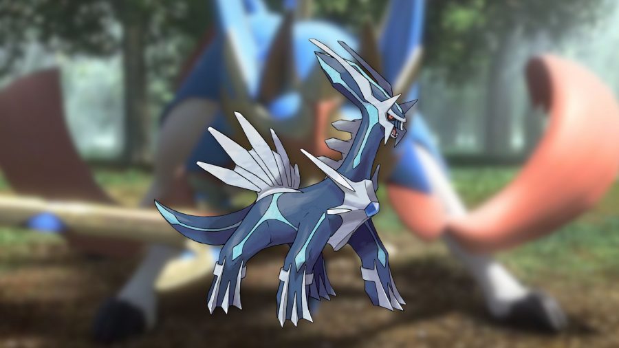 Arte do Pokémon de aço Dialga