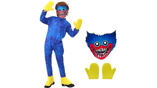 Brinquedos Poppy Playtime: uma fantasia infantil é mostrada com base em Huggy Wuggy