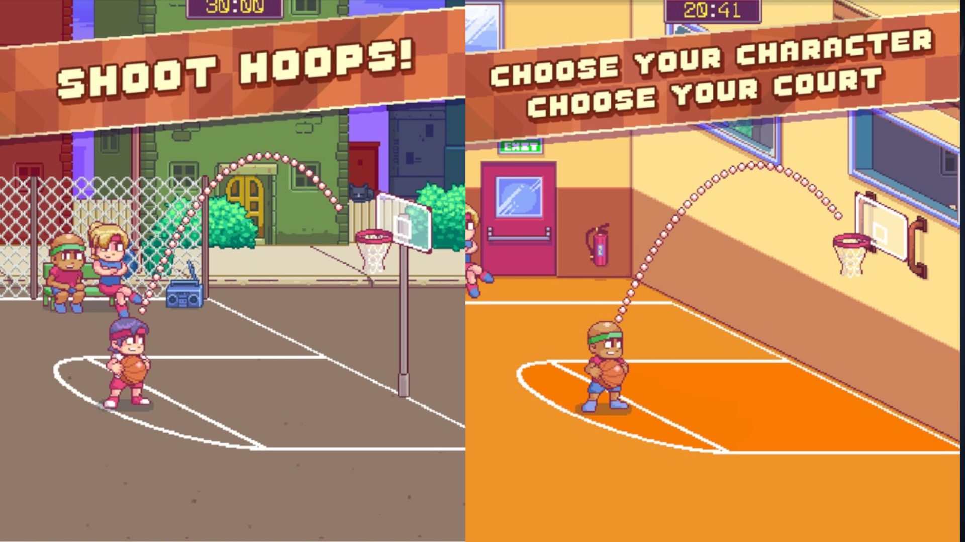 Captura de tela dos minijogos Cobi Hoops para a lista de jogos imessage