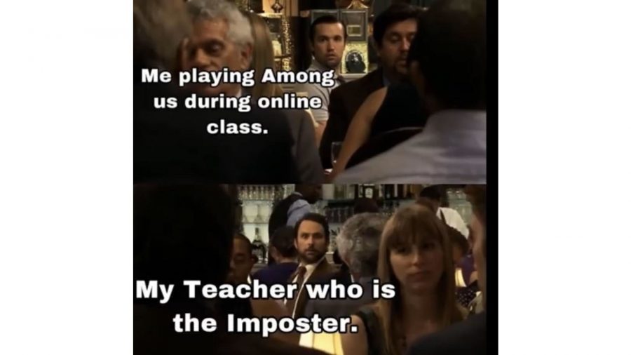 Um meme entre nós com personagens de It's Always Sunny in Philadelphia
