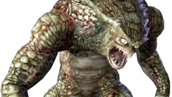 Um close-up do Resident Evil Hunter Alpha