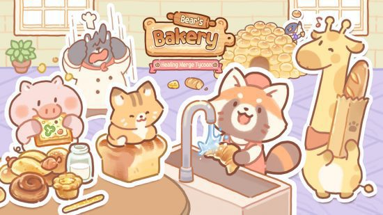 Jogos de urso: a arte da capa da Bear Bakery.