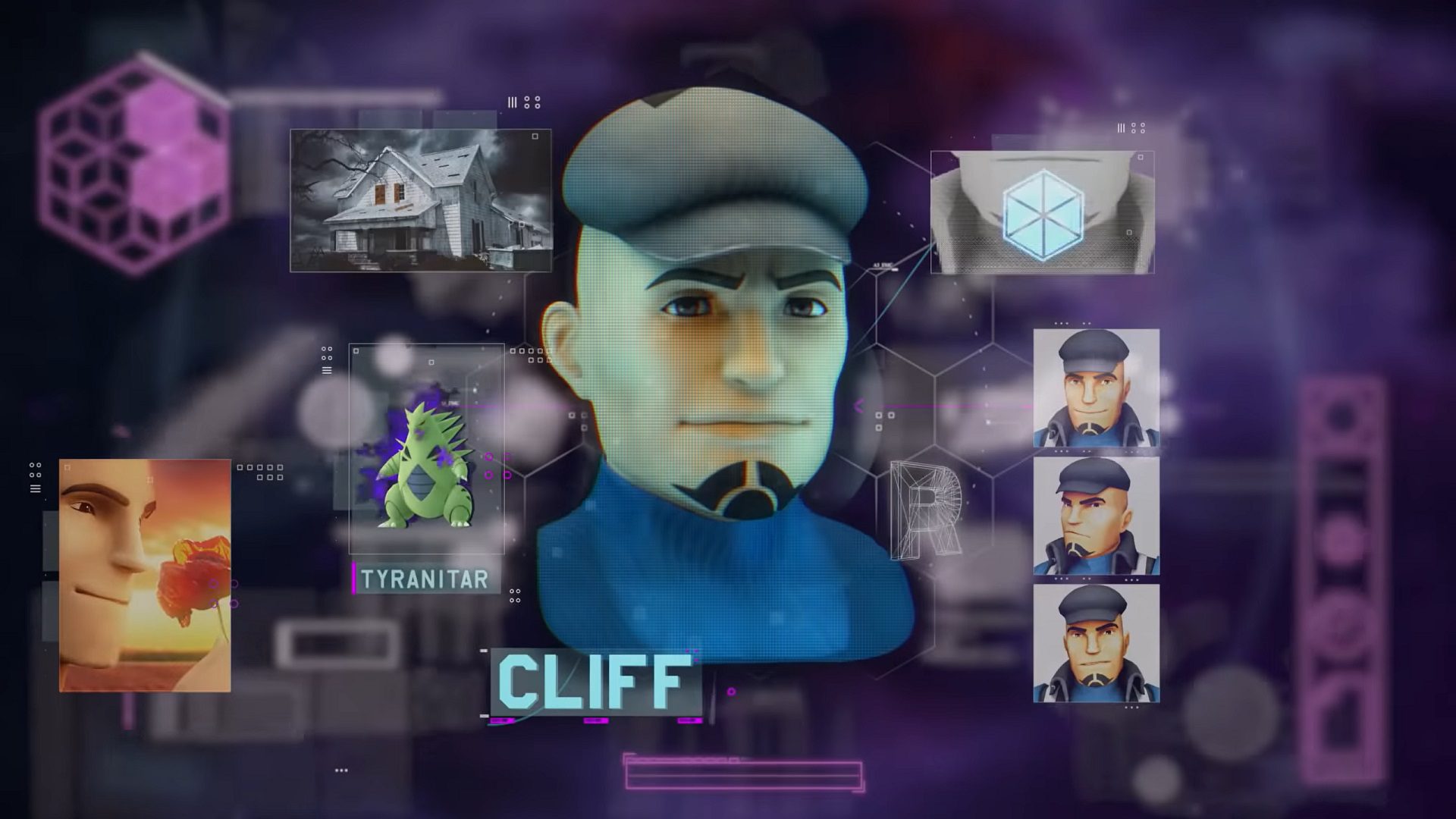 Penhasco de Pokémon Go ao lado de uma pequena imagem de um Tyranitar