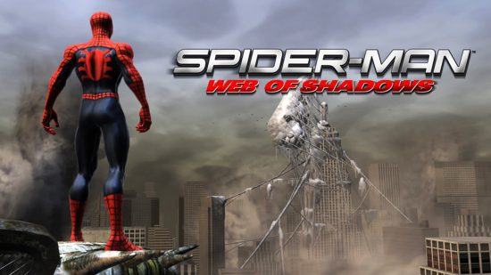 homem-aranha-jogos-teia-de-sombras Jogos do Homem-Aranha - arte principal de Spider-Man: Web of Shadows