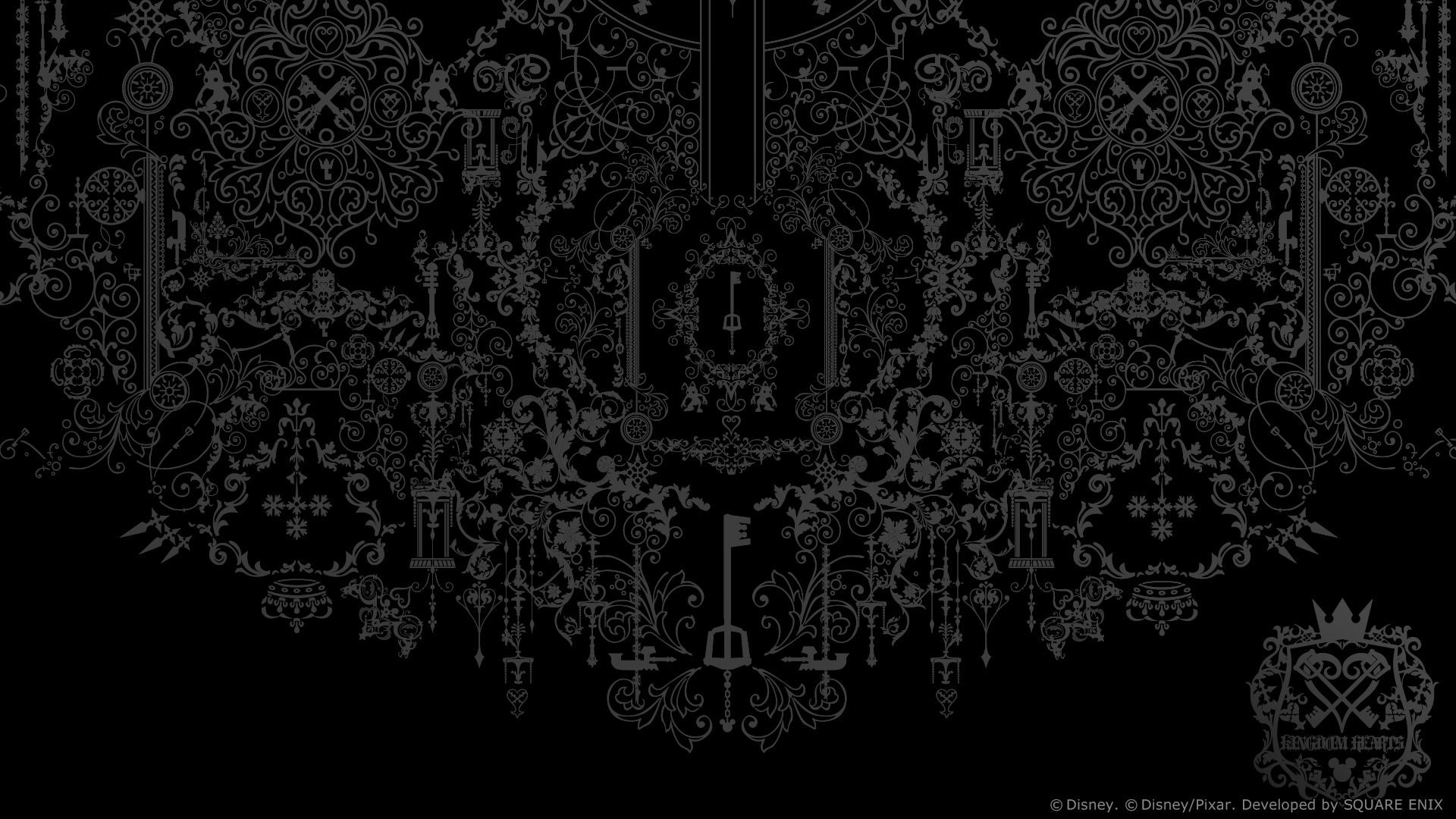 papel de parede do reino dos corações Papel de parede padrão Keyblade