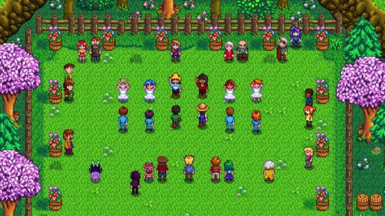 Dançando na dança das flores em Stardew Valley para Stardew Valley Switch revisão