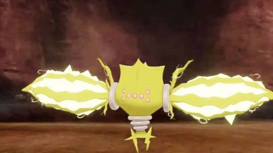 Pokémon Go Regieleki: uma captura de tela mostra o Pokémon Regieleki em uma batalha
