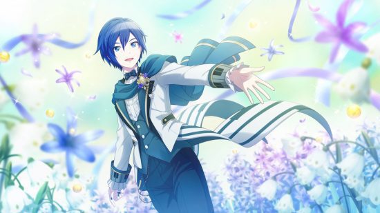 personagens do projeto sekai 2 Personagens do Projeto Sekai: arte de aniversário de Kaito.