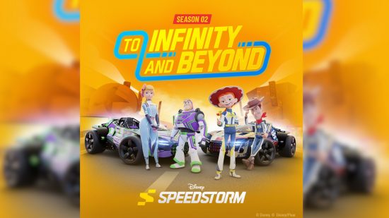 personagens da disney speedstorm Personagens Disney Speedstorm: Um gráfico amarelo mostrando Woody, Buzz Lightyear, Bo Peep e Jessie de Toy Story está chegando na segunda temporada