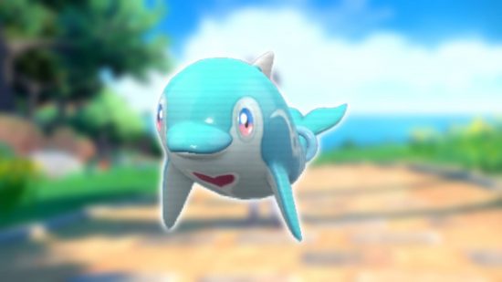 pokémon-escarlate-violeta-mais forte-pokémon (7) a arte principal mostra o pokémon golfinho Palafin