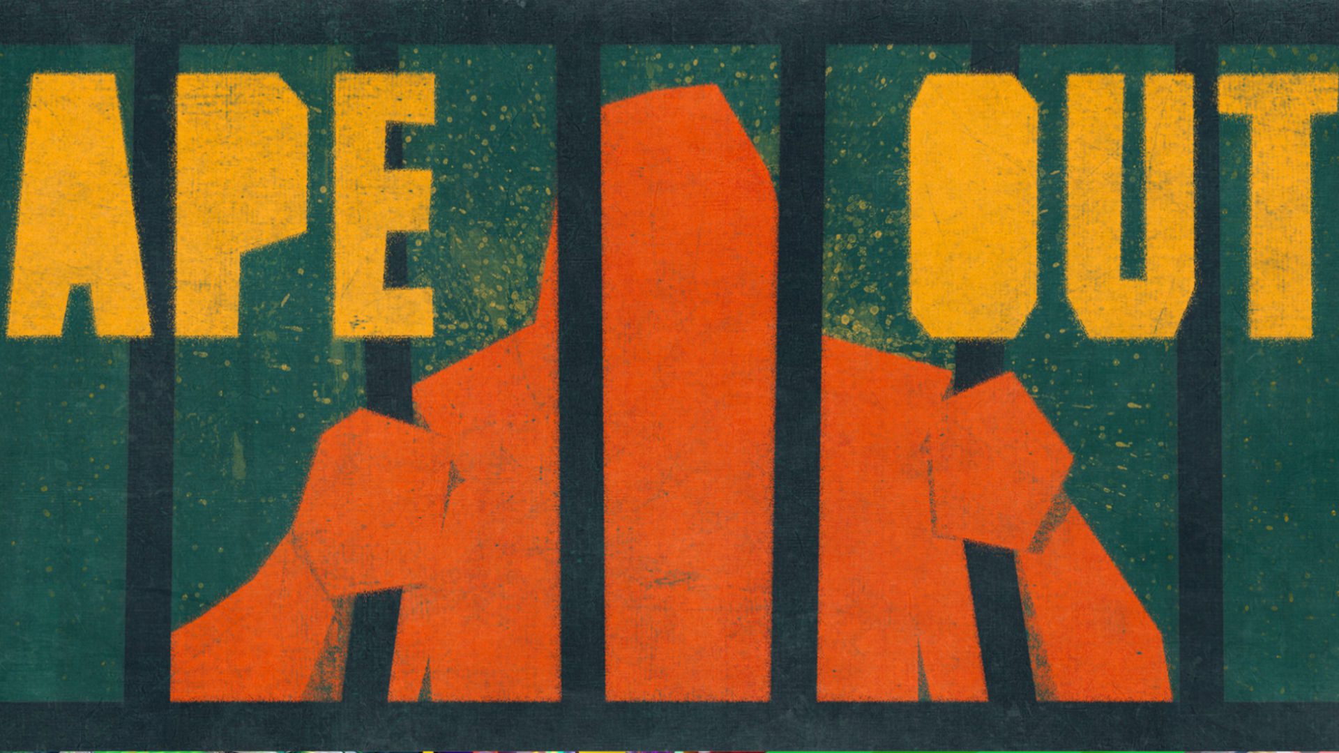 macaco-jogos-macaco-out Arte da capa de Ape Out, um dos jogos de macacos mais violentos do Switch