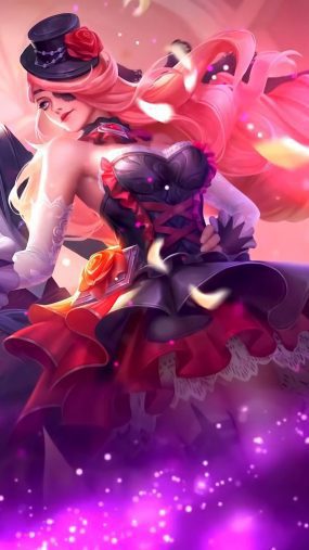 Papel de Parede Mobile Legends Lesley 3 PAPEL DE PAREDE DE LENDAS PARA MÓVEIS LESLEY Skin Dangerous Love