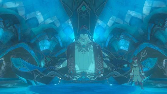 Um dos personagens de Zelda Tears of the Kingdom, Dorephan