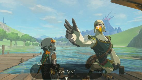 Um dos personagens de Zelda Tears of the Kingdom Penn