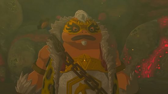 Um dos personagens de Zelda Tears of the Kingdom Yunobo