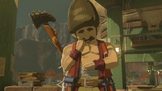 Um dos Zelda Tears of the Kingdom personagens Hudson