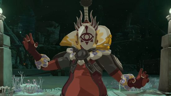 Um dos personagens de Zelda Tears of the Kingdom Mestre Kohga