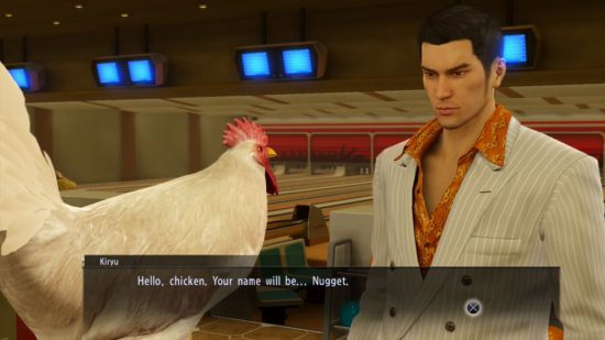 jogos de galinha yakuza jogos de frango yakuza: Kazuma Kiryu conhecendo seu mais recente funcionário