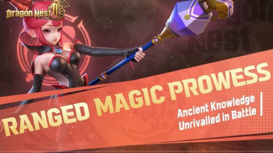 dragão-ninho-2-evolução-classe-feiticeira Captura de tela da classe Dragon Nest 2 Evolution da feiticeira com texto de sabor