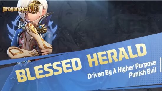 dragão-ninho-2-evolução-classe-clérigo Captura de tela da classe Dragon Nest 2 Evolution do clérigo com texto de sabor