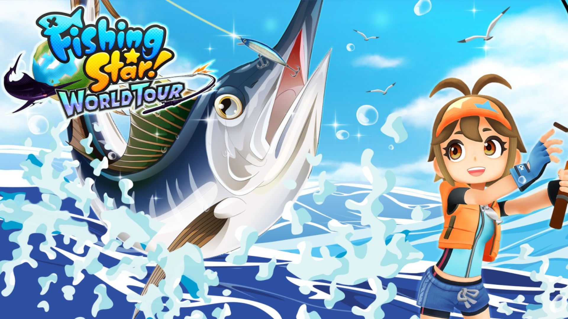 pesca-jogos-pesca-estrela-turnê mundial Arte da capa do Fishing Star World Tour
