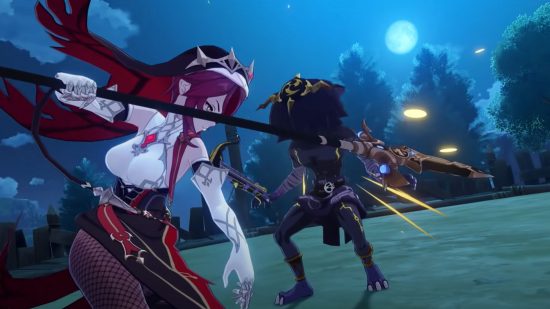 genshin-impacto-rosaria-4 Genshin Impact Rosaria empunhando uma lança