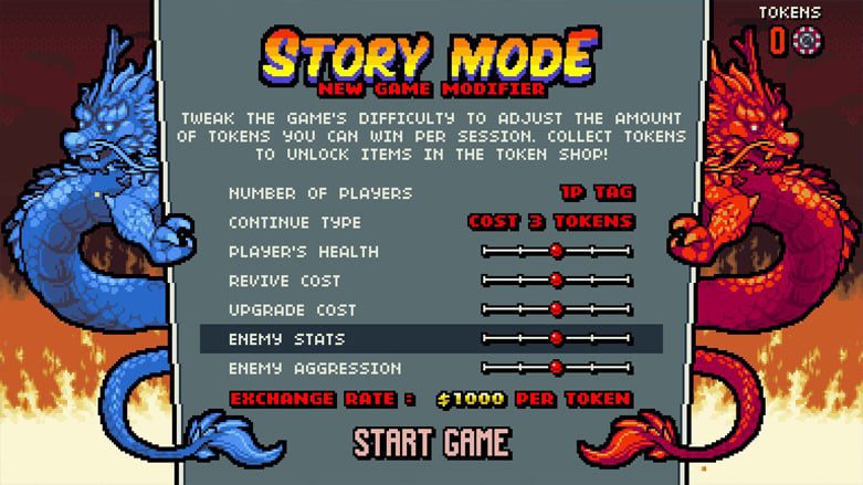 Opções De Dificuldade Double Dragon Gaiden Rise Of The Dragons