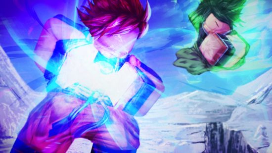 Códigos Super Evolution - arte dos personagens de anime Roblox lutando