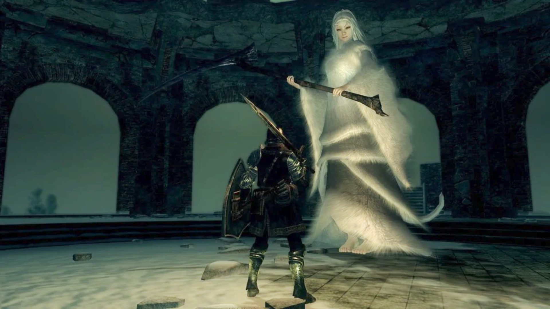 Dark souls priscilla 1 Um cavaleiro falando com Dark Souls Priscilla