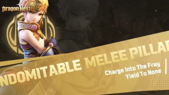 dragão-ninho-2-evolução-classe-guerreiro Captura de tela da classe Dragon Nest 2 Evolution do guerreiro com texto de sabor