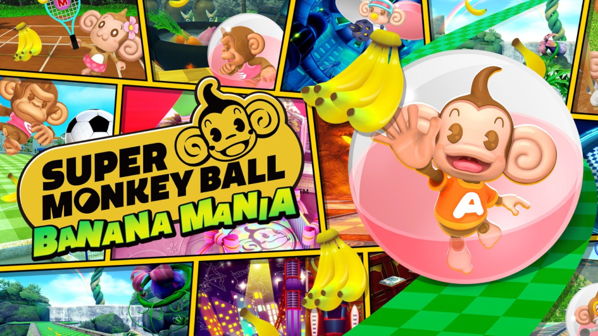 macaco-jogos-super-macaco-bola Arte oficial de Super Monkey Ball Banana Mania