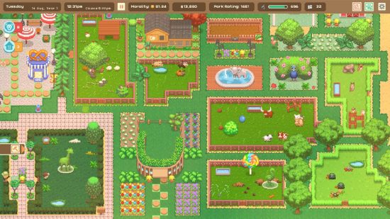 jogos de zoológico Vamos construir um zoológico jogos de zoológico Let's Build A Zoo: um zoológico movimentado com diferentes ambientes e decoração