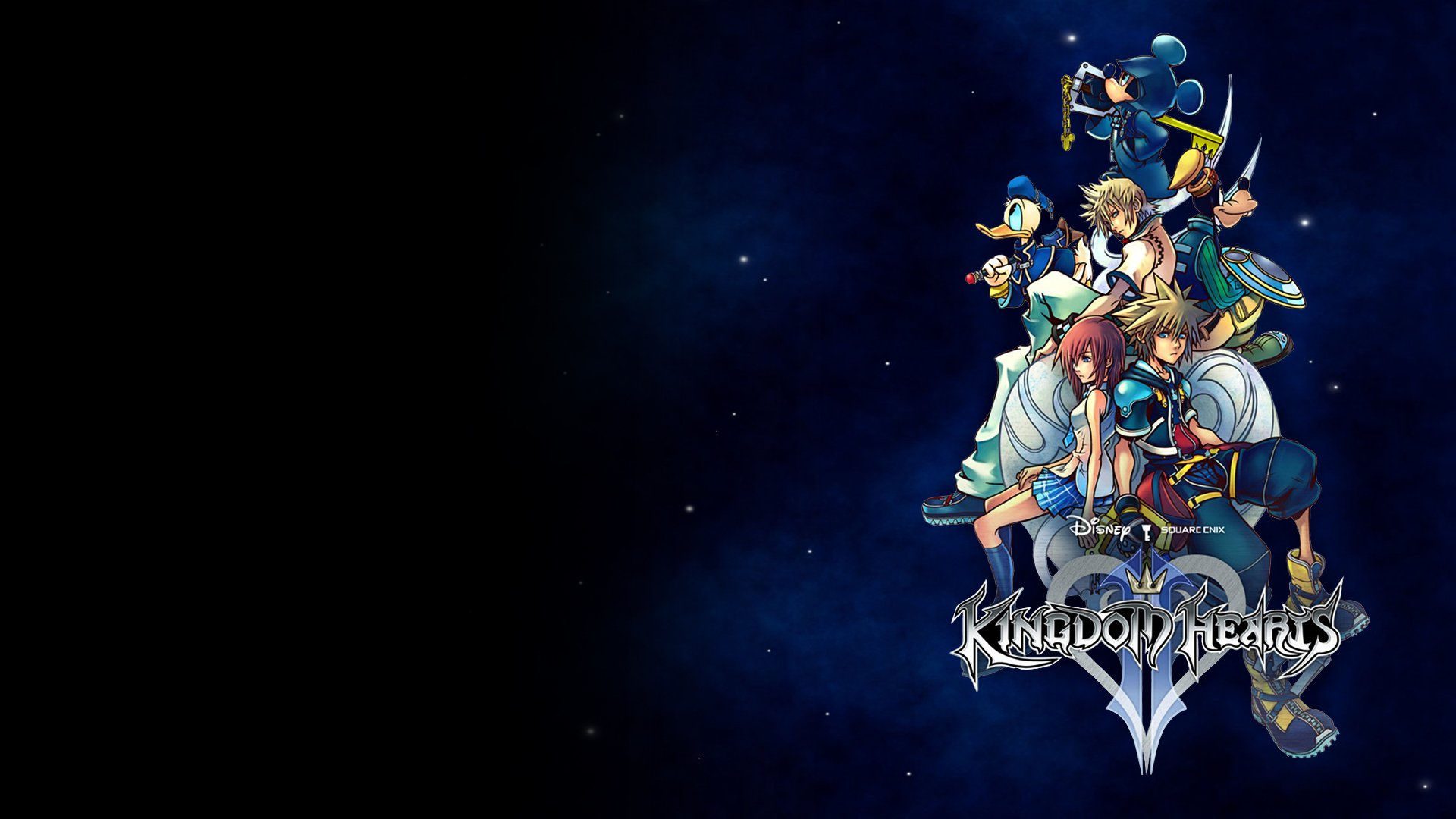 Kingdom-hearts-II-wallpaper-2 Logotipo e personagens de Kingdom Hearts 2